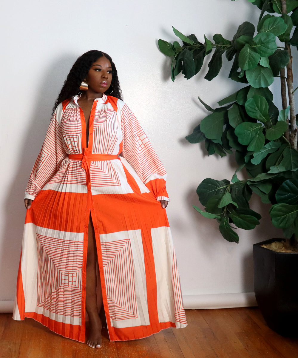 Come Pleated Pleated Maxi Dress Mixed Emotions Boutique