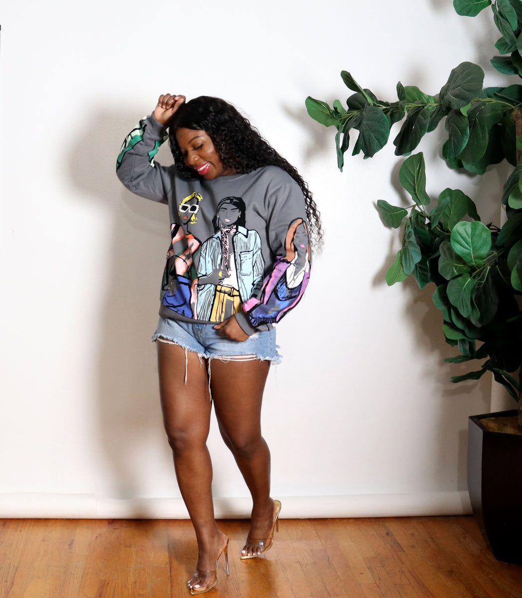 GirlFriends Sweater Mixed Emotions Boutique