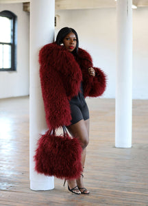 All About Me | Mongolian Crop  Coat ONLY