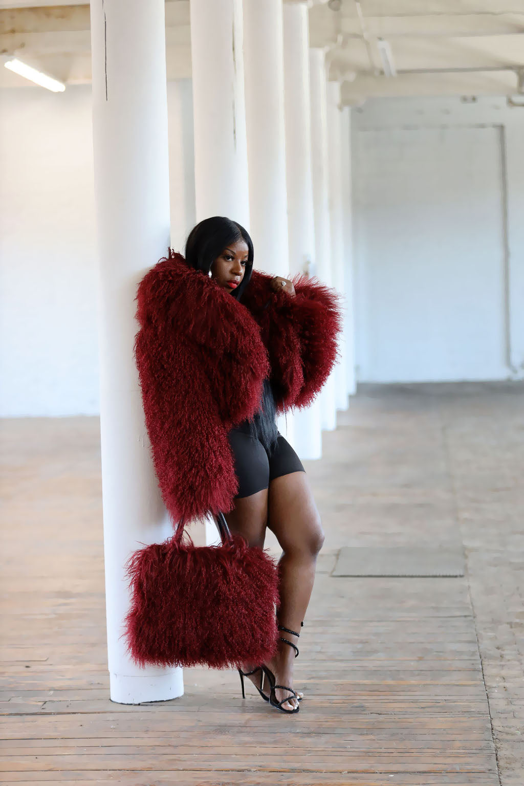 All About Me | Mongolian Crop  Coat ONLY