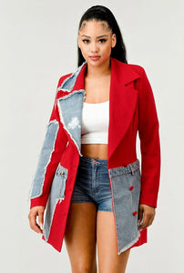 Touch Of Denim | Blazer | PRE ORDER ESTIMATED SHIP DATE 10/1-10/30/25
