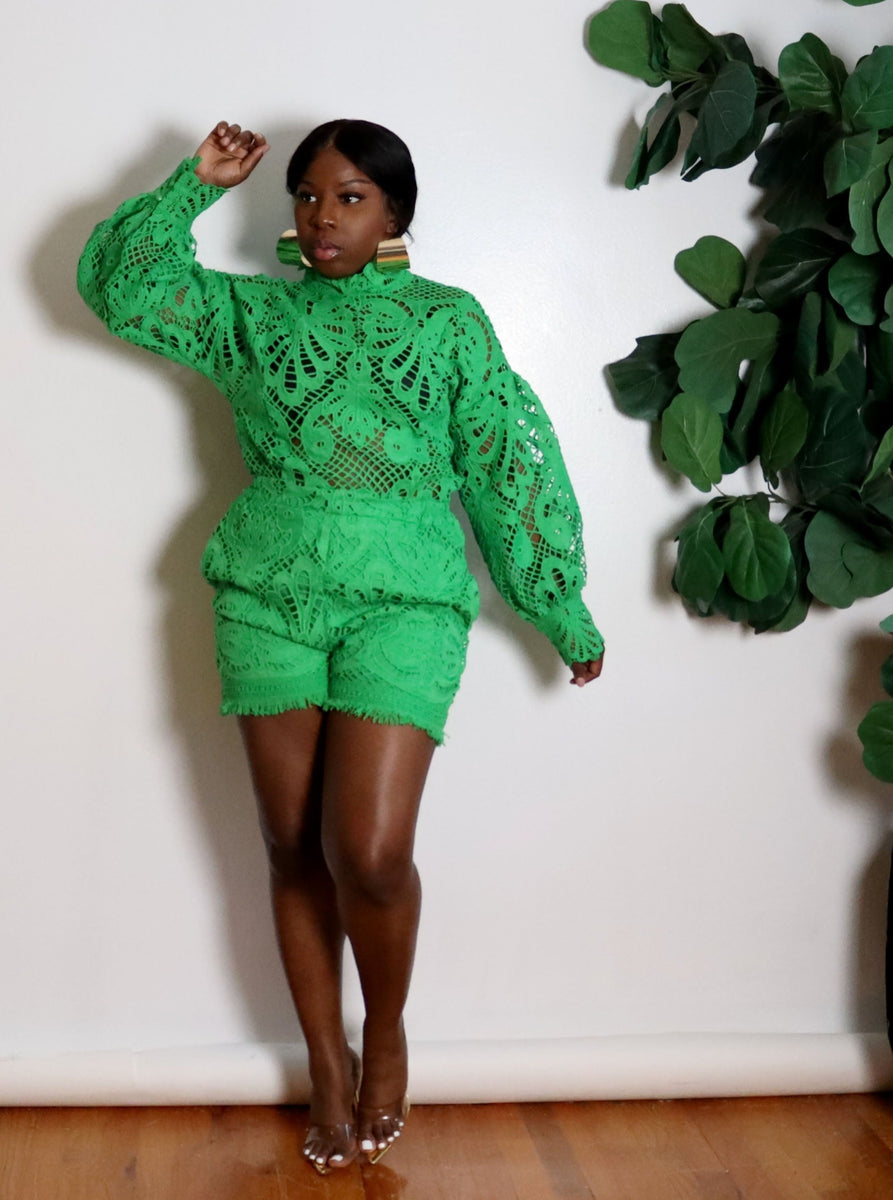 Keep Me Laced Short Set Mixed Emotions Boutique