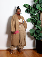 Load image into Gallery viewer, Patches | Cardigan | CAMEL &amp; CRANBERRY
