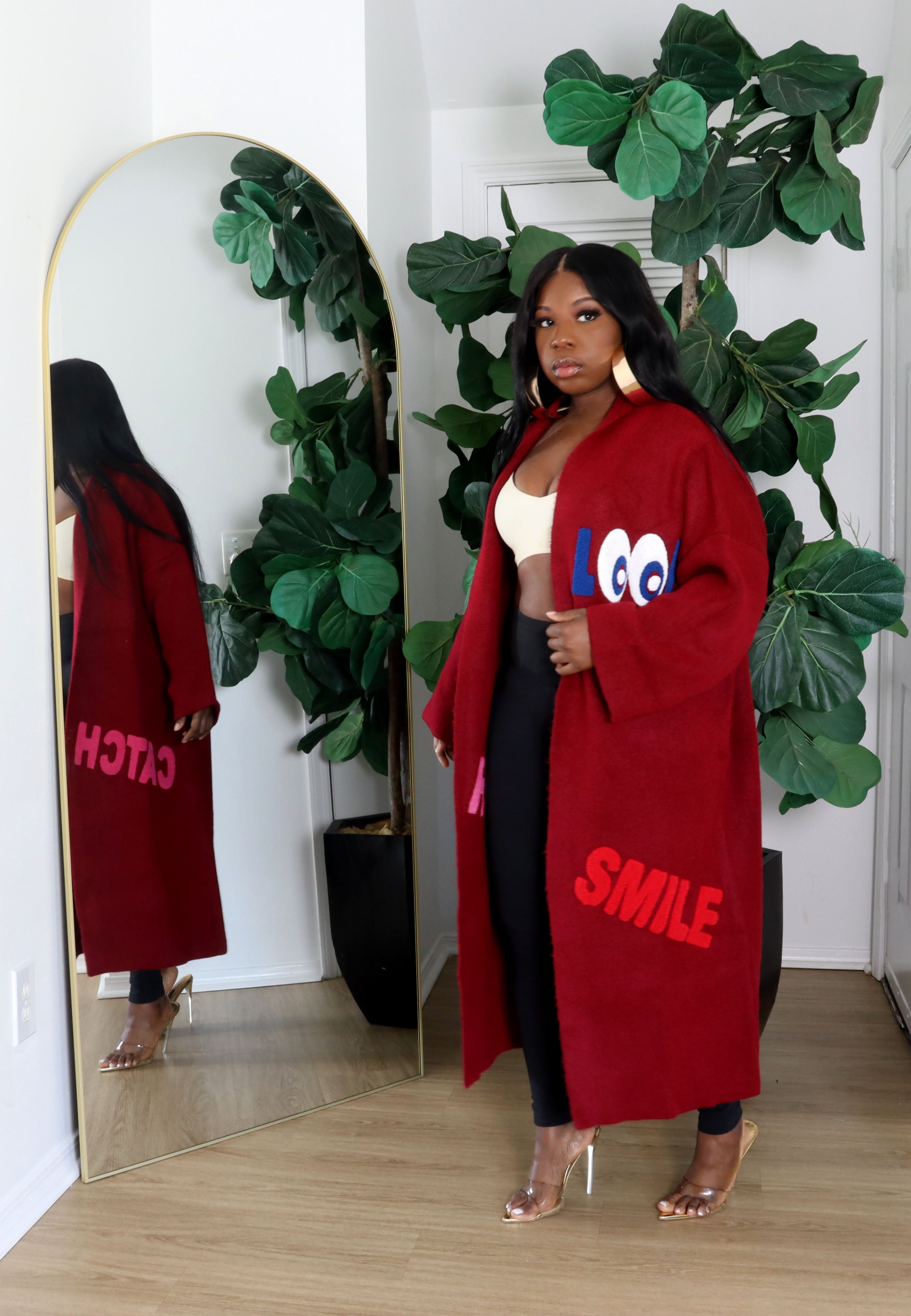 Patches | Cardigan | CRANBERRY | PRE ORDER ESTIMATED SHIP DATE 10/30/25