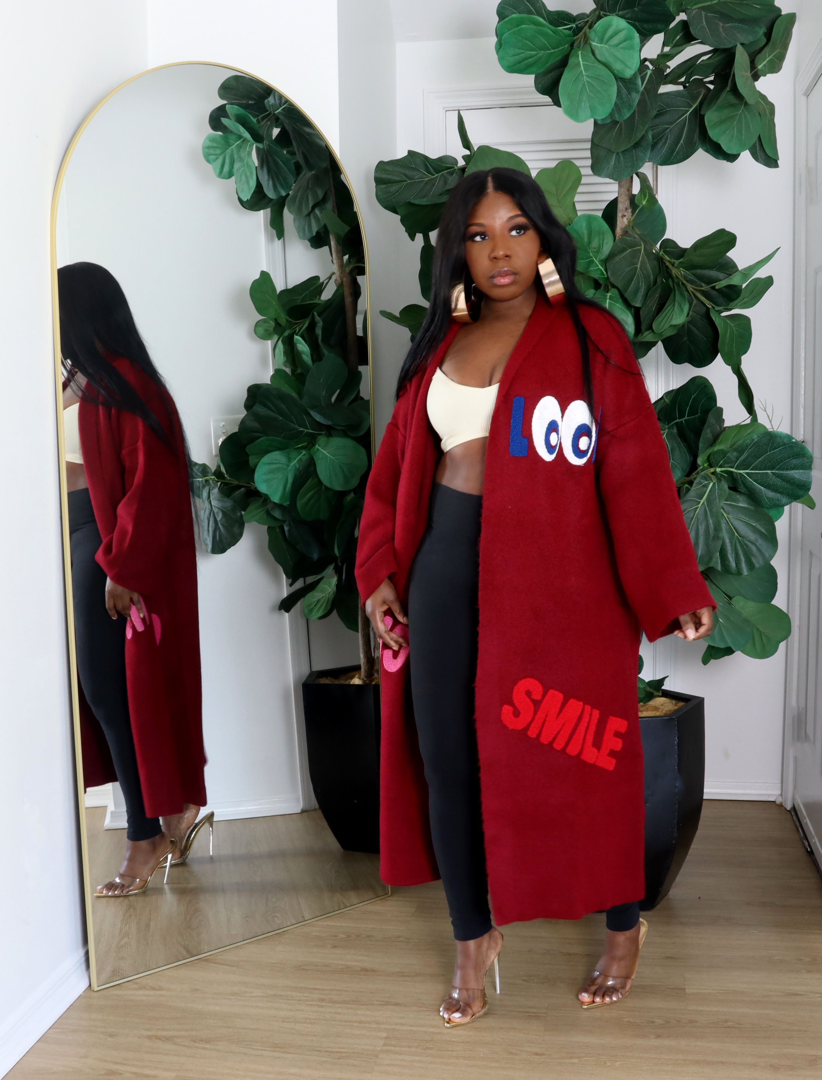 Patches | Cardigan | CRANBERRY | PRE ORDER ESTIMATED SHIP DATE 10/30/25