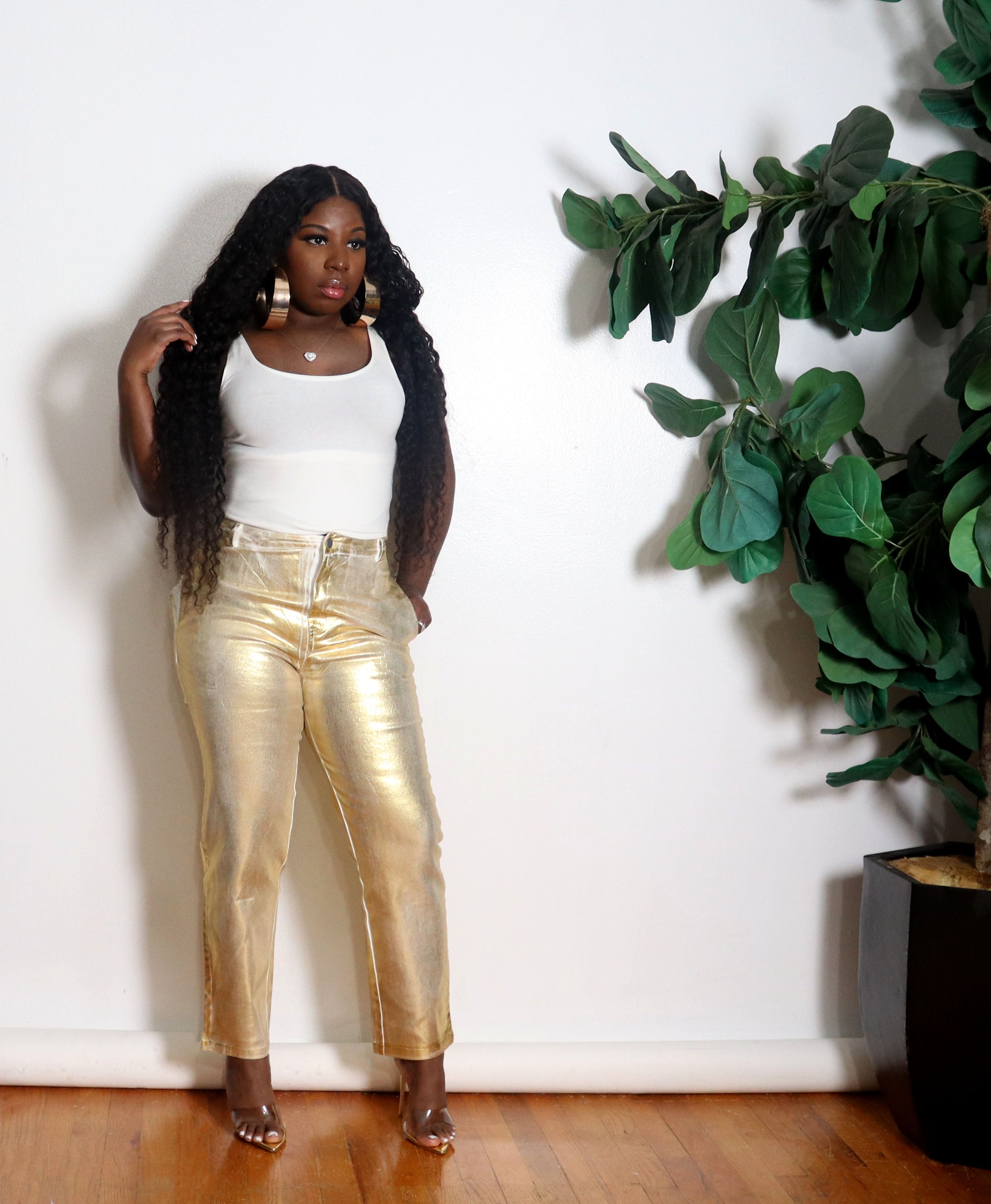 Golden Girl | Metallic Pants
