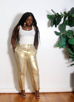 Load image into Gallery viewer, Golden Girl | Metallic Pants
