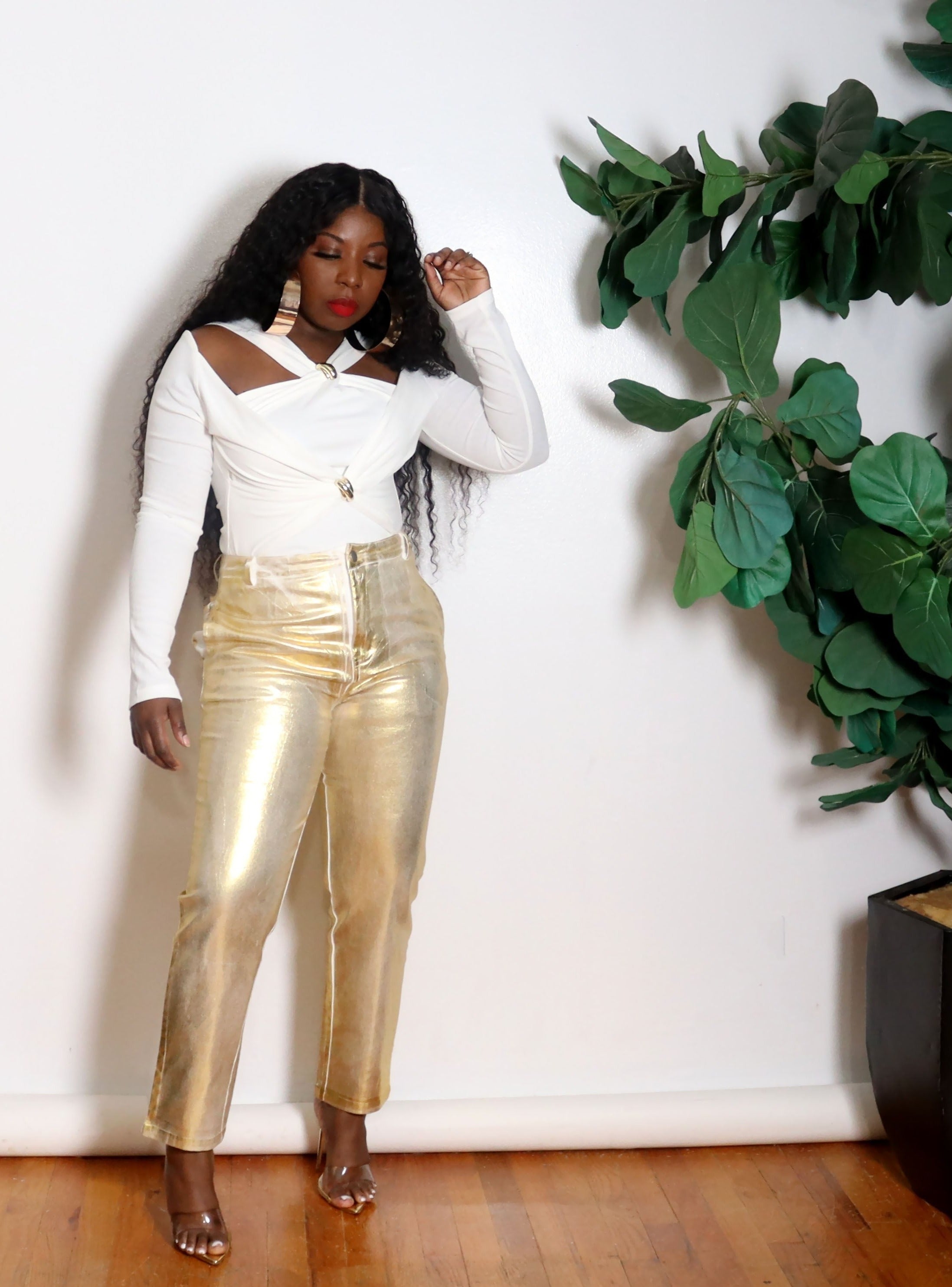 Golden Girl | Metallic Pants