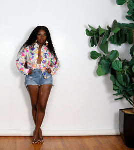 Sequins Garden | Button Up Blouse