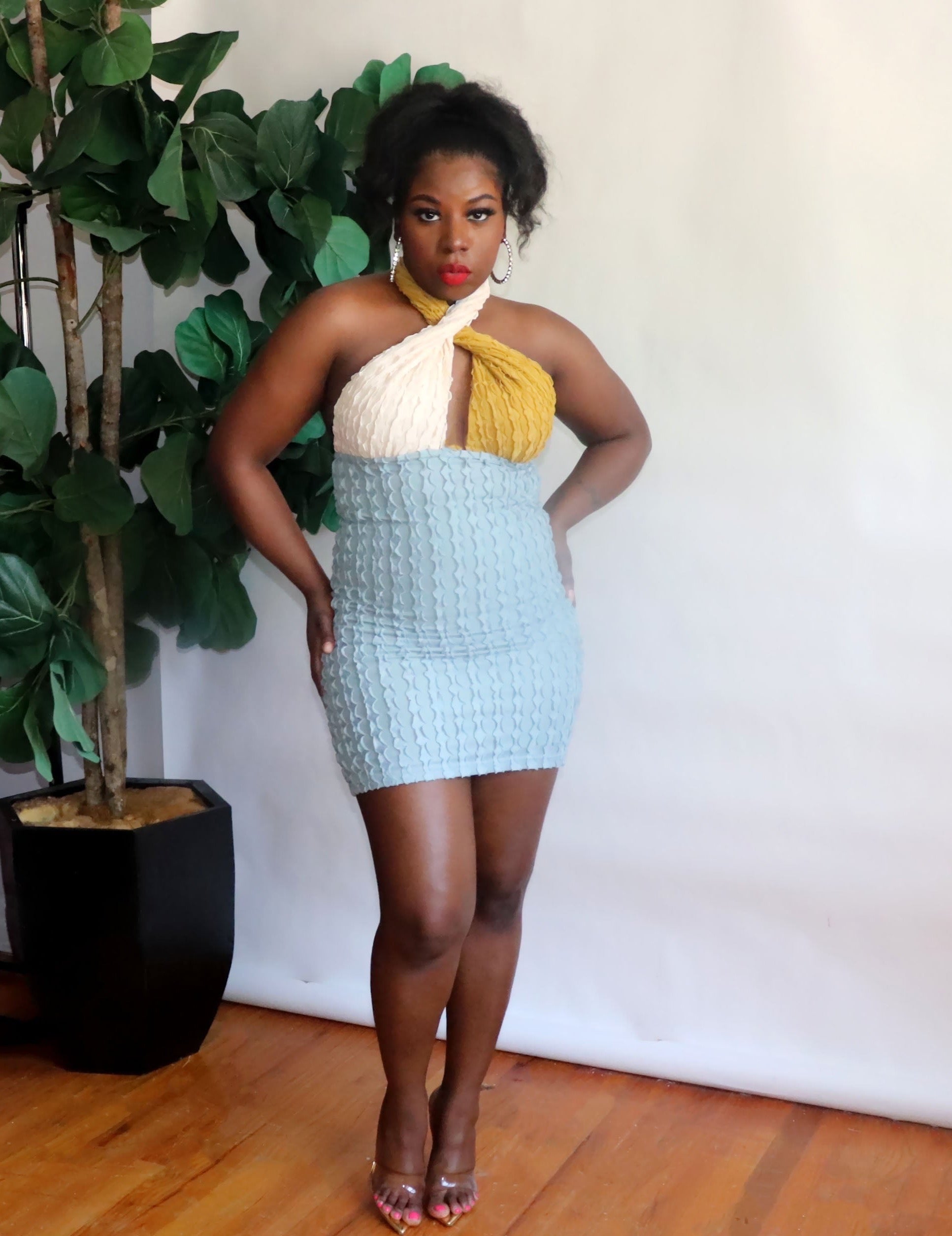 Tidal Wave | Halter Neck Dress
